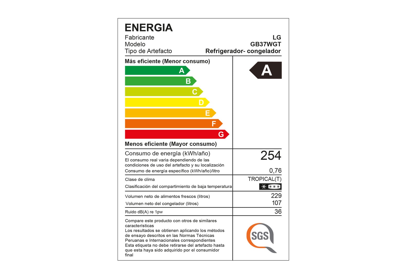 LG Refrigeradora Bottom Freezer 336L con Múltiple Flujo de Aire, GB37WGT