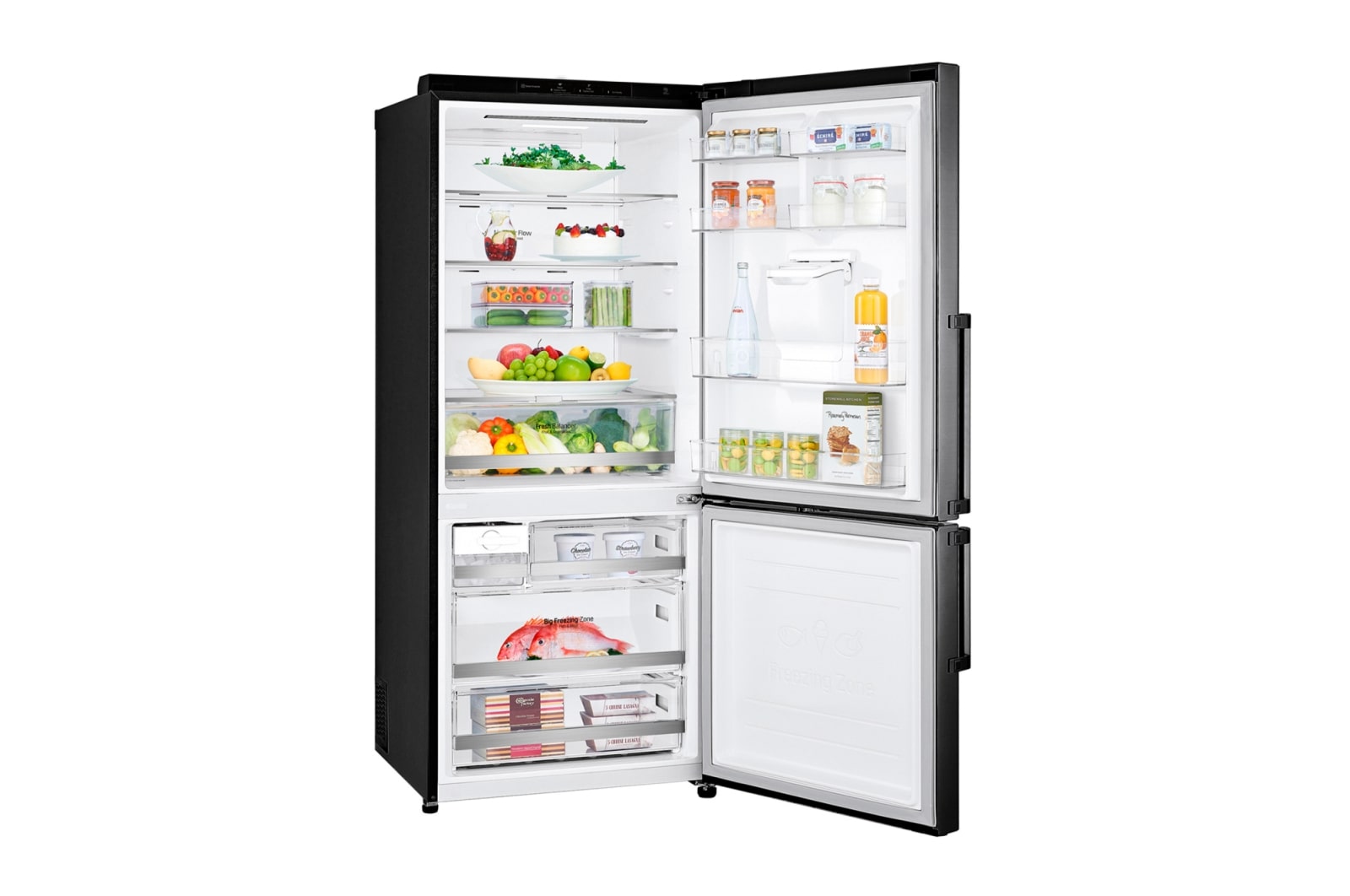 LG Refrigeradora LG Bottom Freezer 403L con Múltiple Flujo de Aire, GB41WGT