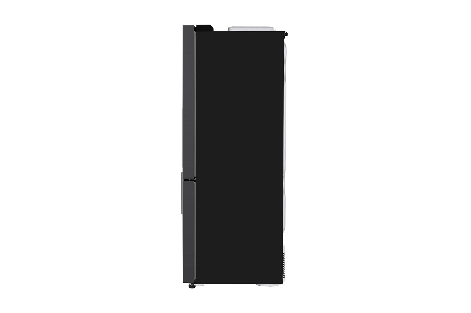 LG Refrigeradora Bottom Freezer 403L, con Múltiple Flujo de aire y estante plegable, negro mate, LB41WGT