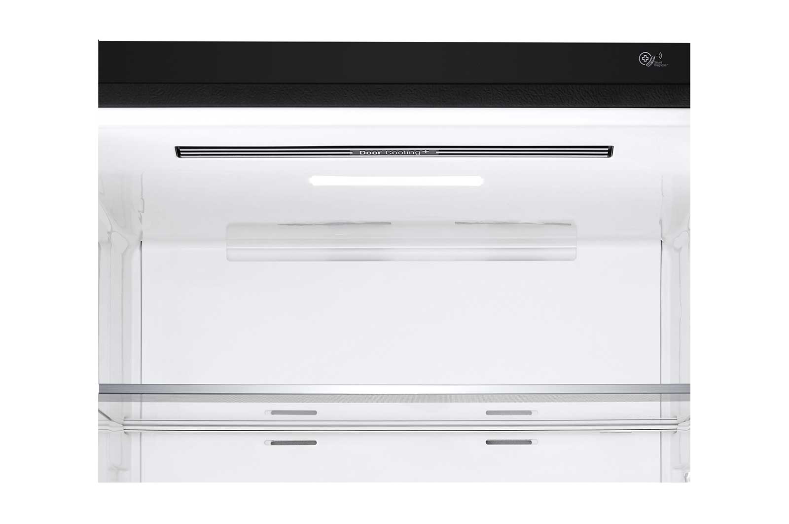 LG Refrigeradora Bottom Freezer 446L con DoorCooling y conectividad Wi-Fi, negro mate, LB46TGT