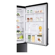 LG Refrigeradora Bottom Freezer 446L con DoorCooling y conectividad Wi-Fi, negro mate, LB46TGT