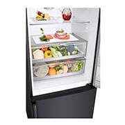 LG Refrigeradora Bottom Freezer 446L con DoorCooling y conectividad Wi-Fi, negro mate, LB46TGT