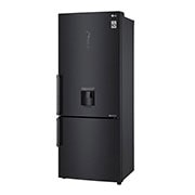 LG Refrigeradora Bottom Freezer 446L con DoorCooling y conectividad Wi-Fi, negro mate, LB46TGT