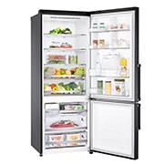 LG Refrigeradora Bottom Freezer 446L con DoorCooling y conectividad Wi-Fi, negro mate, LB46TGT