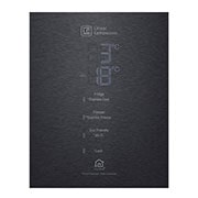 LG Refrigeradora Bottom Freezer 446L con DoorCooling y conectividad Wi-Fi, negro mate, LB46TGT