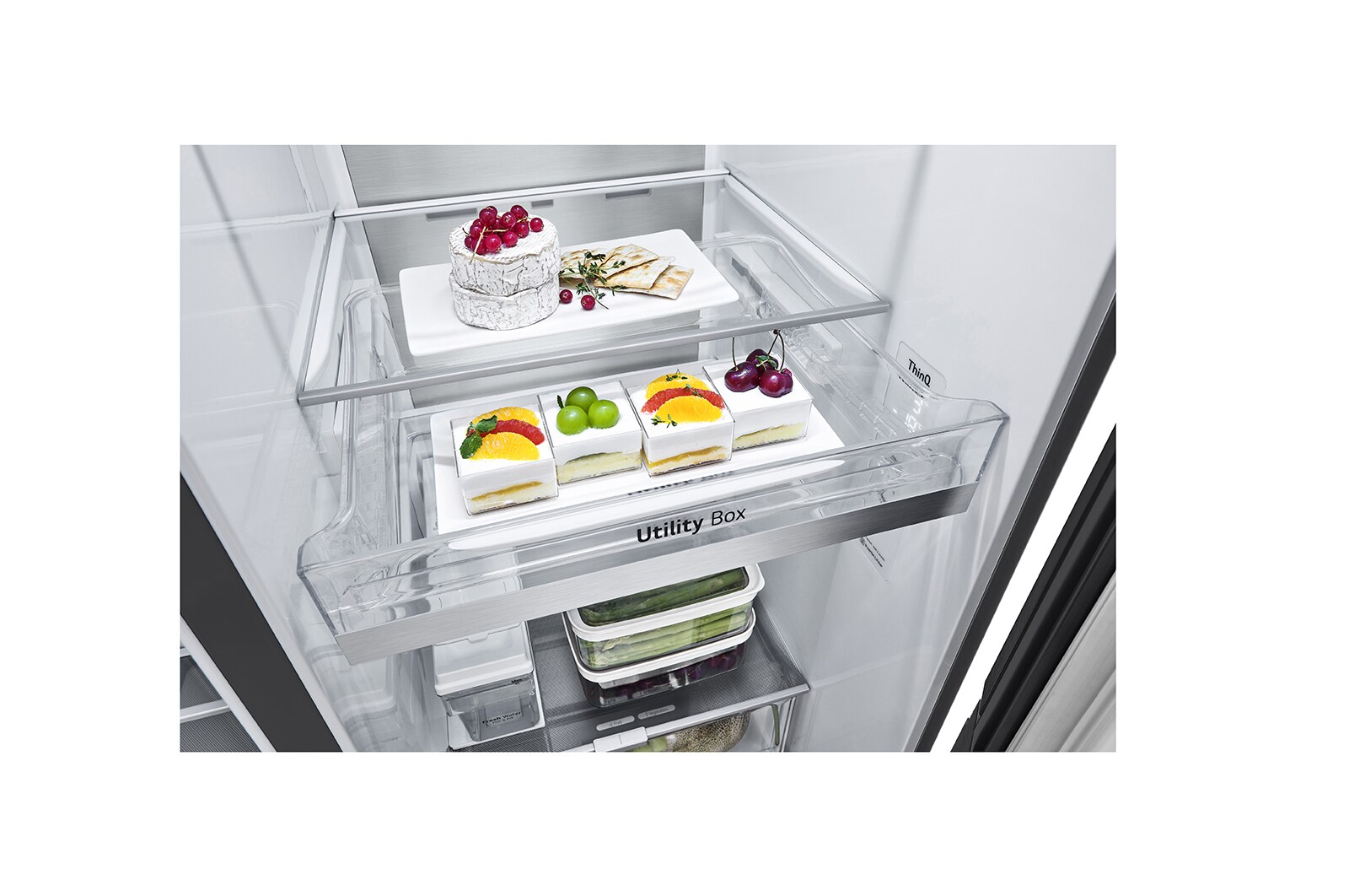 LG Refrigeradora Side by Side 617L InstaView™ con ThinQ, LS66SXT