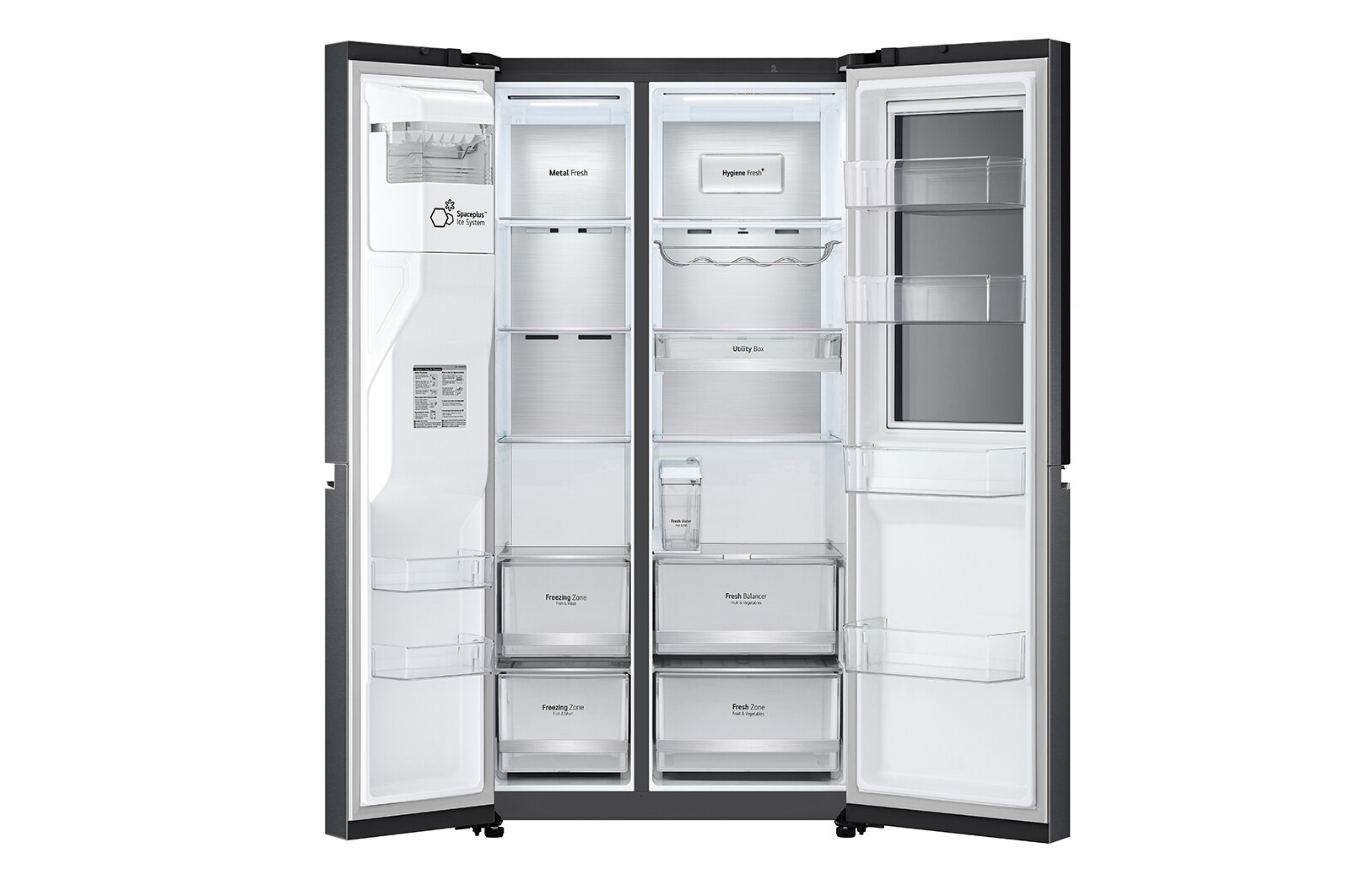 LG Refrigeradora Side by Side 617L InstaView™ con ThinQ, LS66SXT