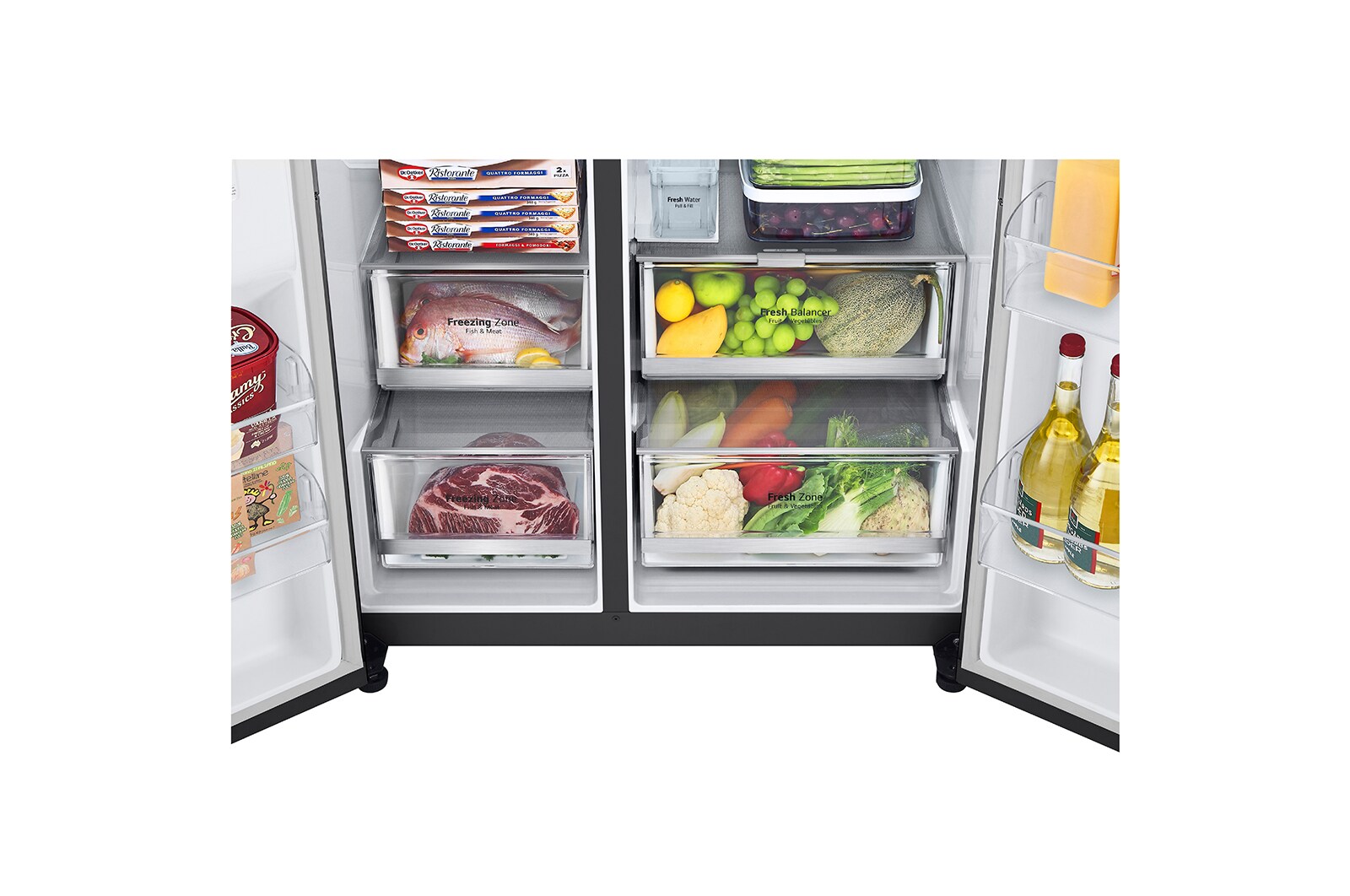 LG Refrigeradora Side by Side 617L InstaView™ con ThinQ, LS66SXT