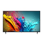 Vista frontal del LG QNED TV, QNED85
