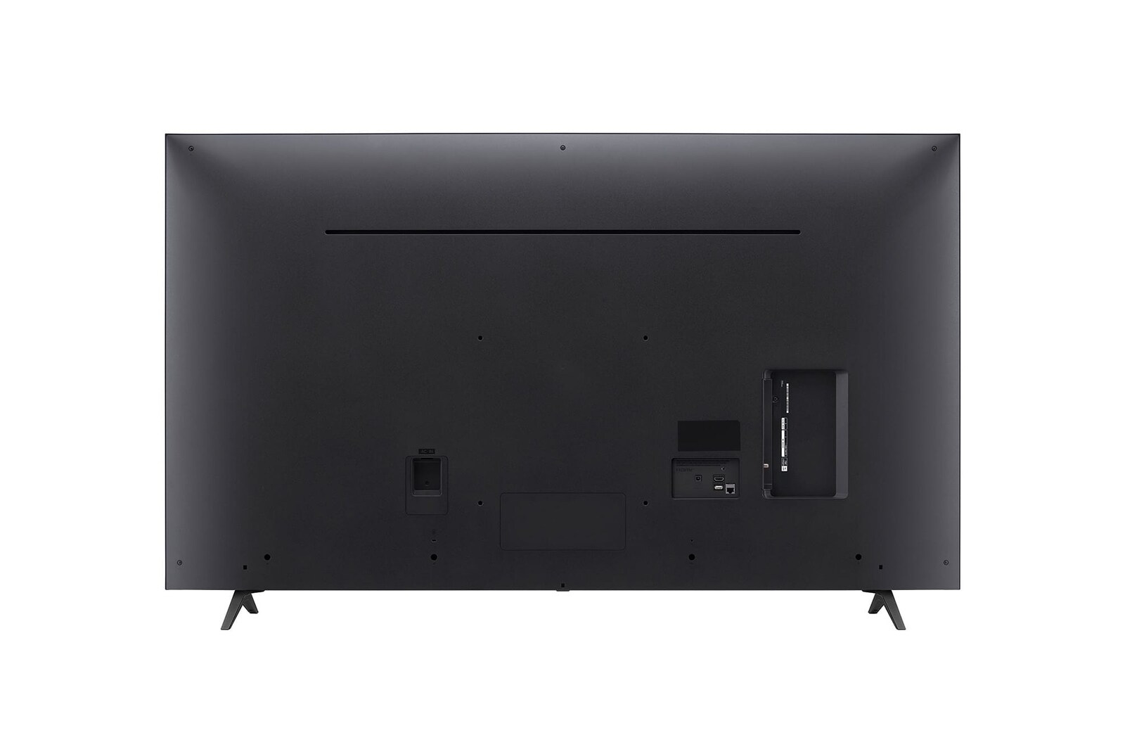 Vista trasera del TV LG UHD, UT80