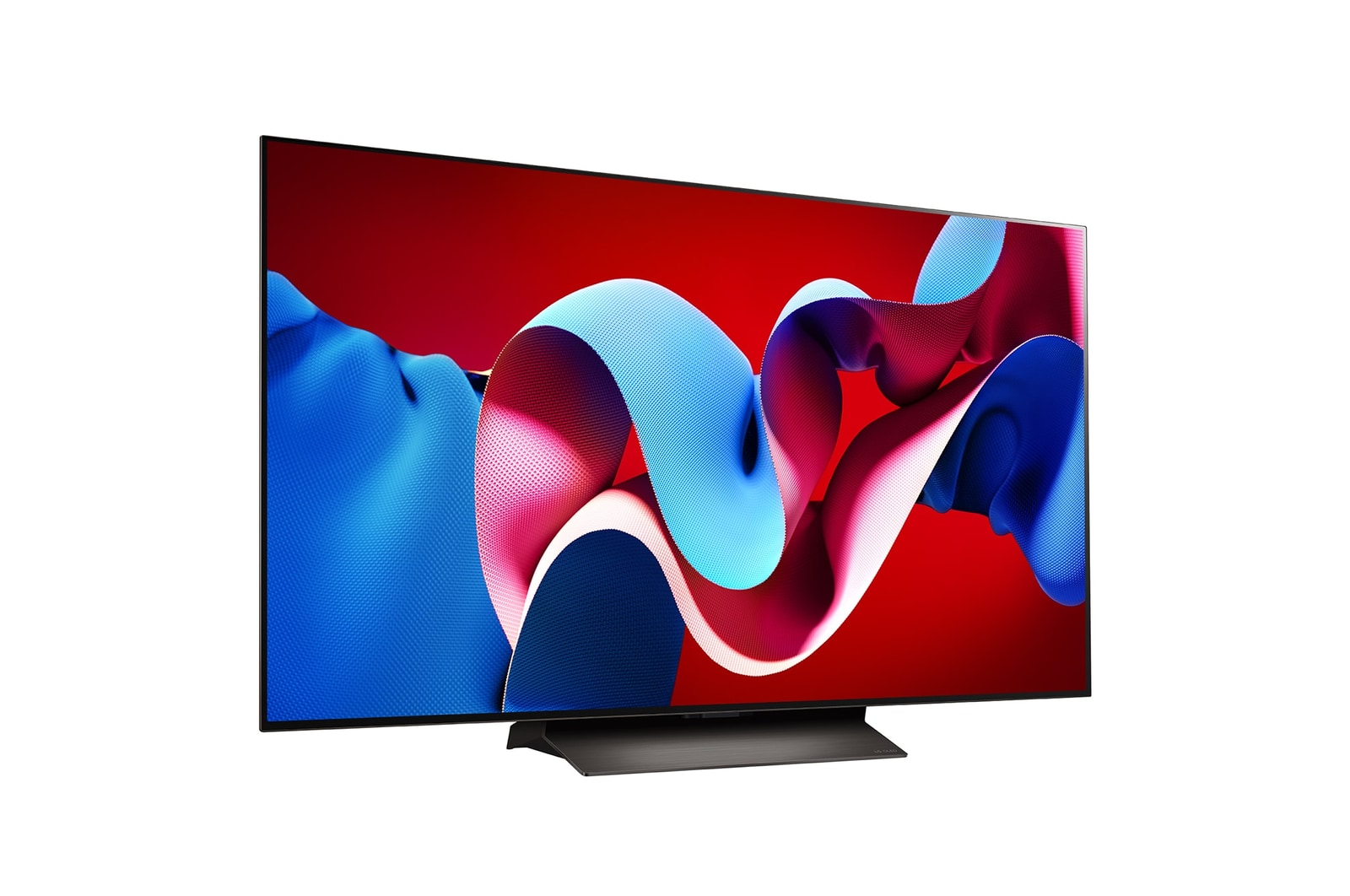 Right-facing side view of LG OLED evo TV, OLED C4