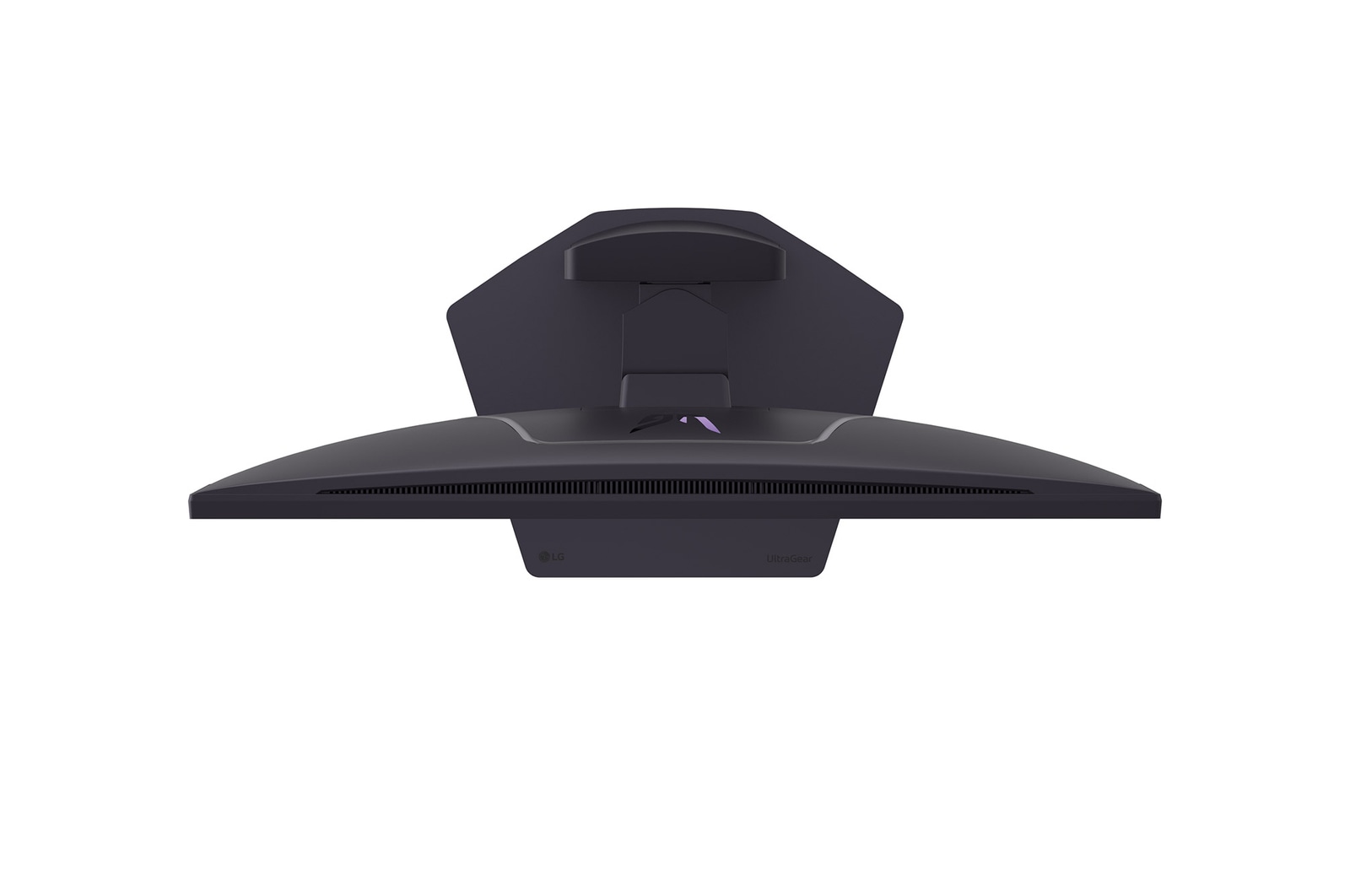 top view of monitor showcasing slim design