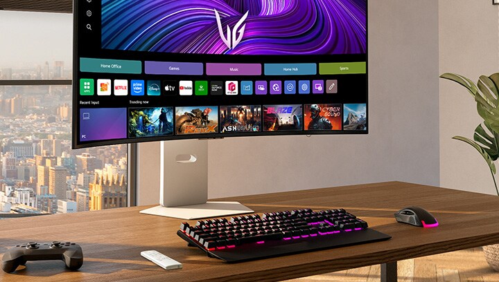 Imagen frontal del monitor para juegos UltraGear™ 39gx90sa..