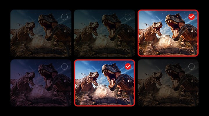 Video animado de la función de asistente de imágenes personalizadas de IA en acción.