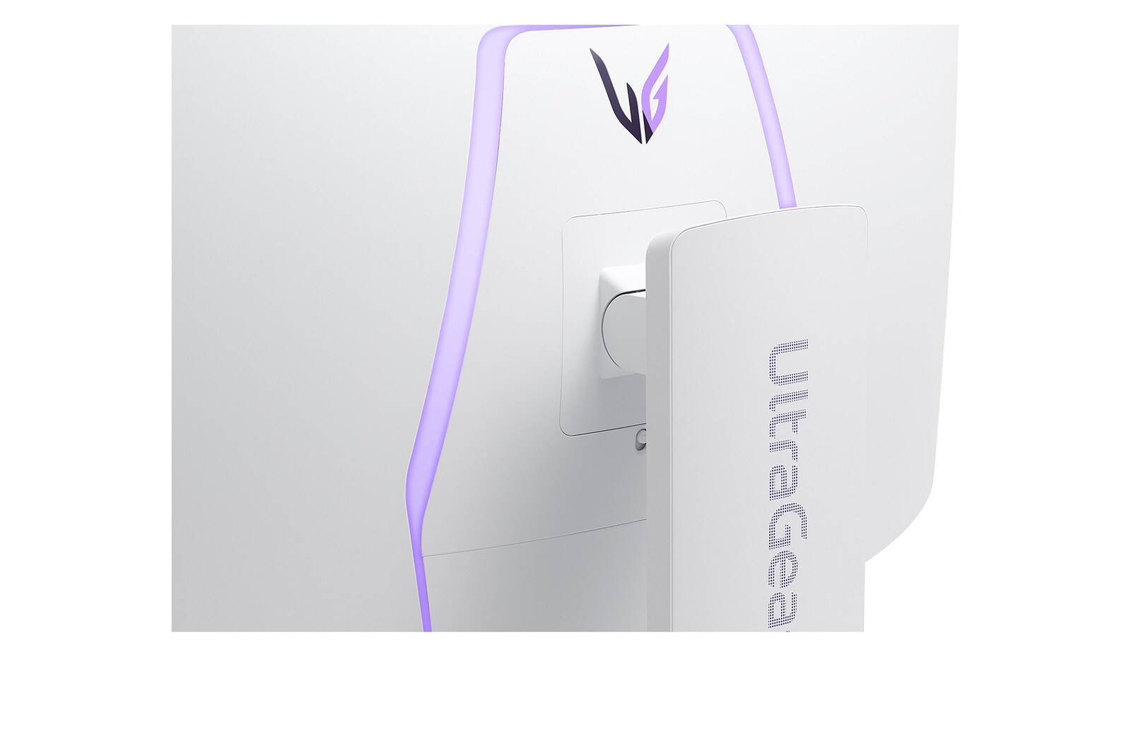 close-up view of the rear emblem