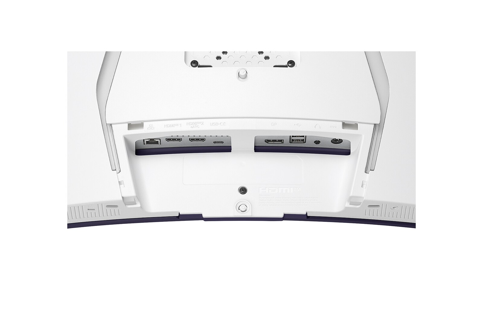 close-up view of ports