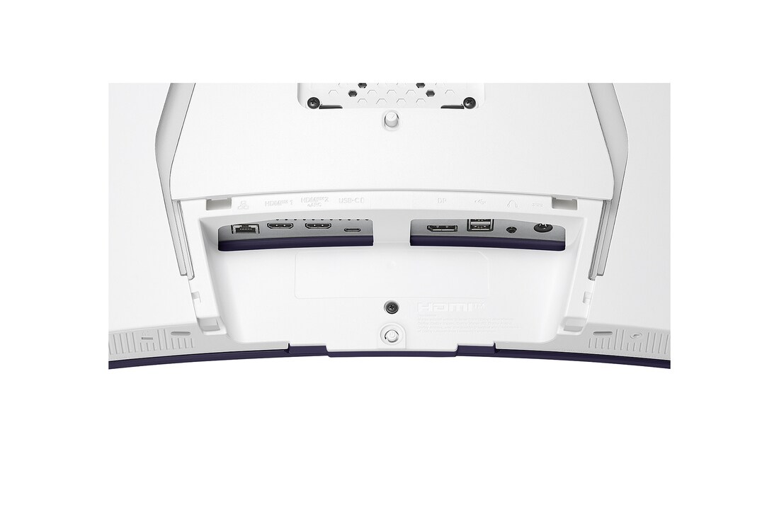 close-up view of ports