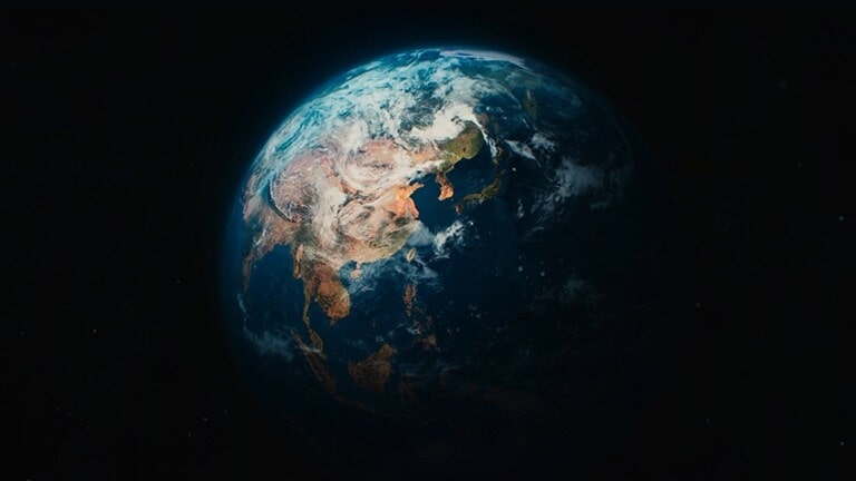 Image of the planet seen from space.