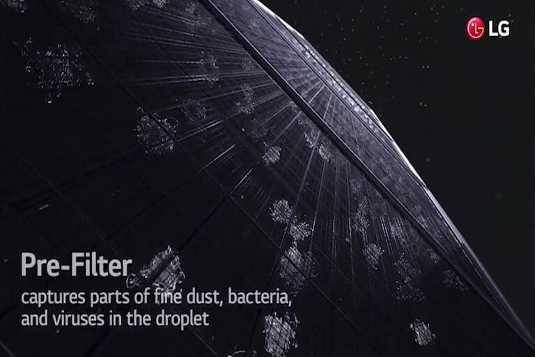The video shows the first component of the Uvnano filter box. Pre-Filter
