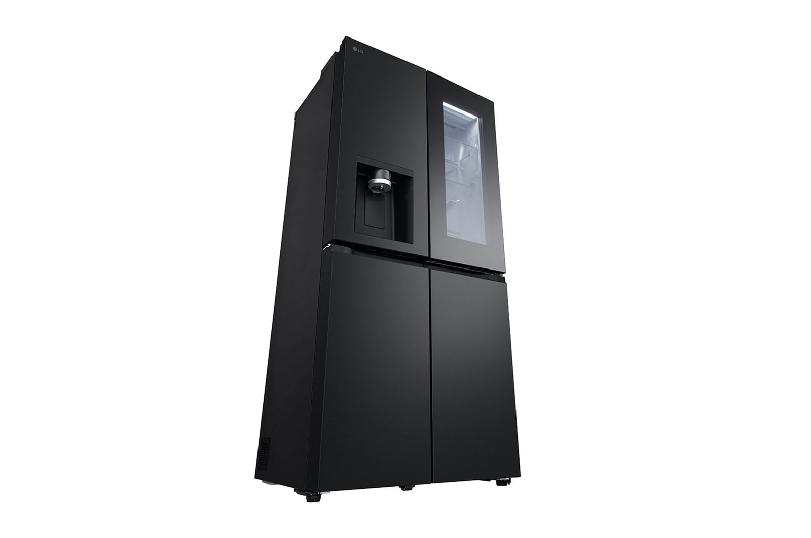 LG 20.8 cu. ft. French Door Refrigerator with Smart Inverter Compressor in Matte Black, RVF-X208MC
