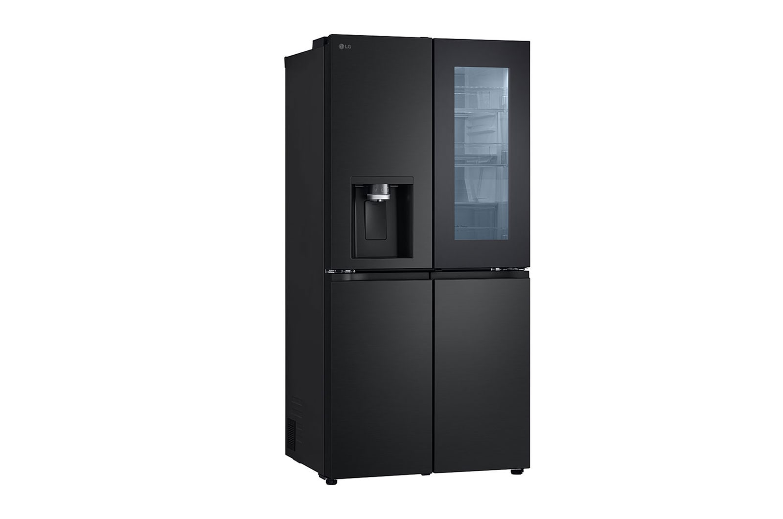LG 20.8 cu. ft. French Door Refrigerator with Smart Inverter Compressor in Matte Black, RVF-X208MC