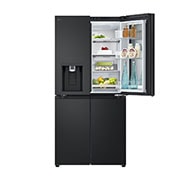 LG 20.8 cu. ft. French Door Refrigerator with Smart Inverter Compressor in Matte Black, RVF-X208MC