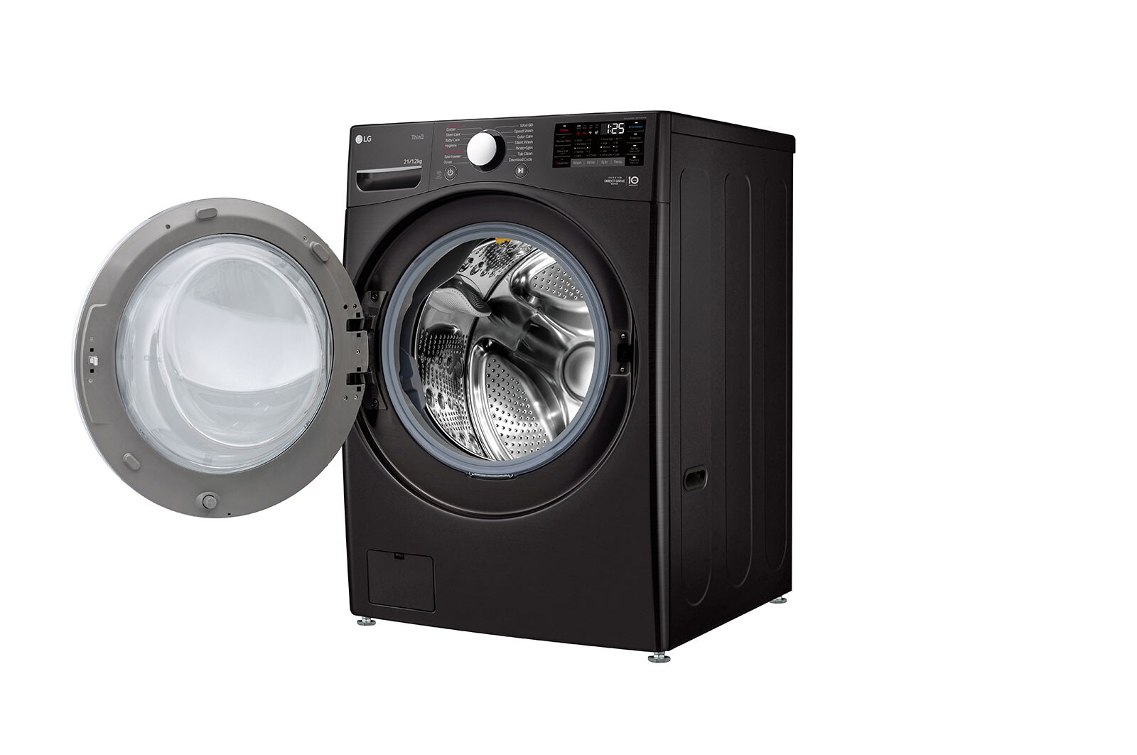 LG Front Load Washer with AI DD™ and TurboWash 360˚, F2721HVRBC