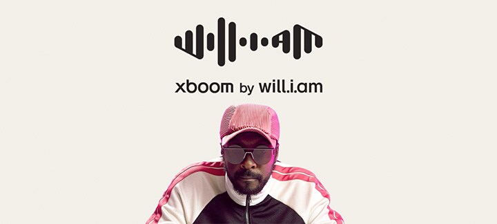 Obraz will.i.ama z logo „xboom by will.i.am”