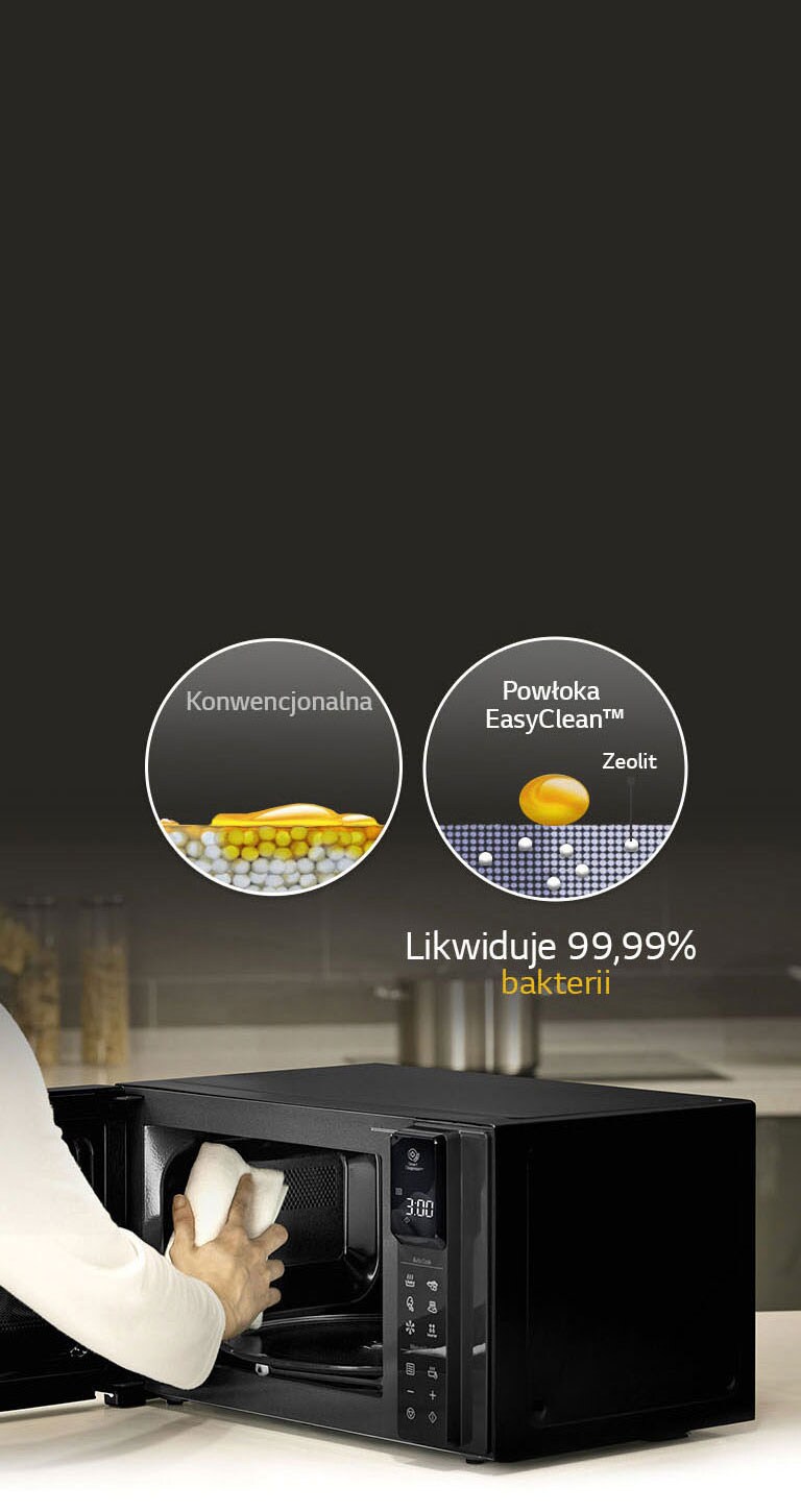 Technologia EasyClean™ eliminuje 99,99% bakterii