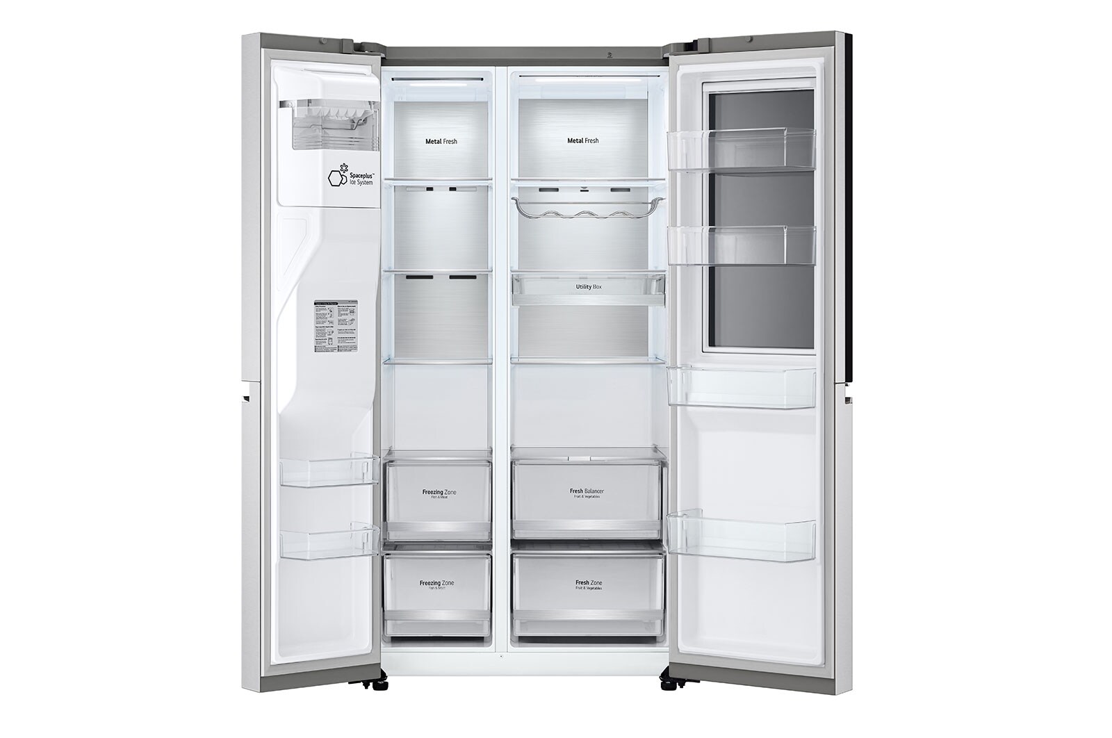 LG Lodówko-zamrażarka LG | InstaView | Side-by-Side | Door-in-Door | ThinQ | 635L | Total No Frost | GSXV90BSAE, GSXV90BSAE