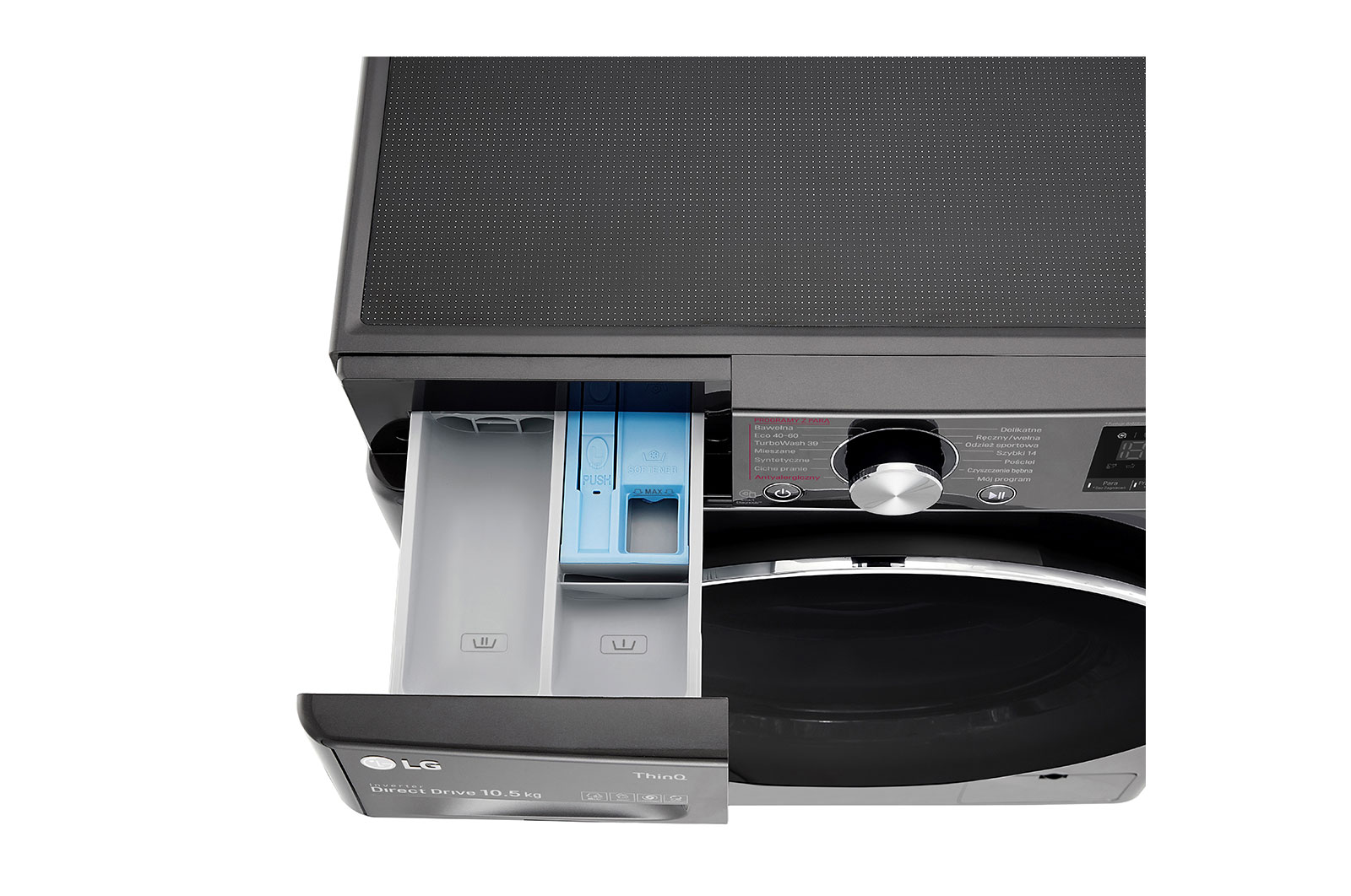 LG Pralka LG Vivace V900 10,5kg Steam+ 1600rpm ThinQ F6WV910PS2E, F6WV910PS2E