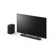 TV-soundbar-speaker-side perspective view