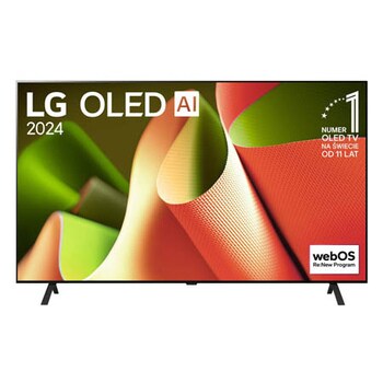 Telewizor LG OLED B4 AI 4K Smart TV 2024 77-calowy OLED77B46LA z procesorem alpha 8 AI