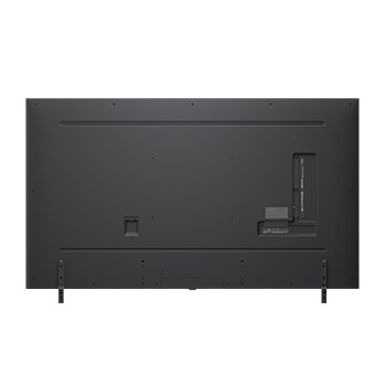 Vista lateral esquerda do televisor LG QNED85