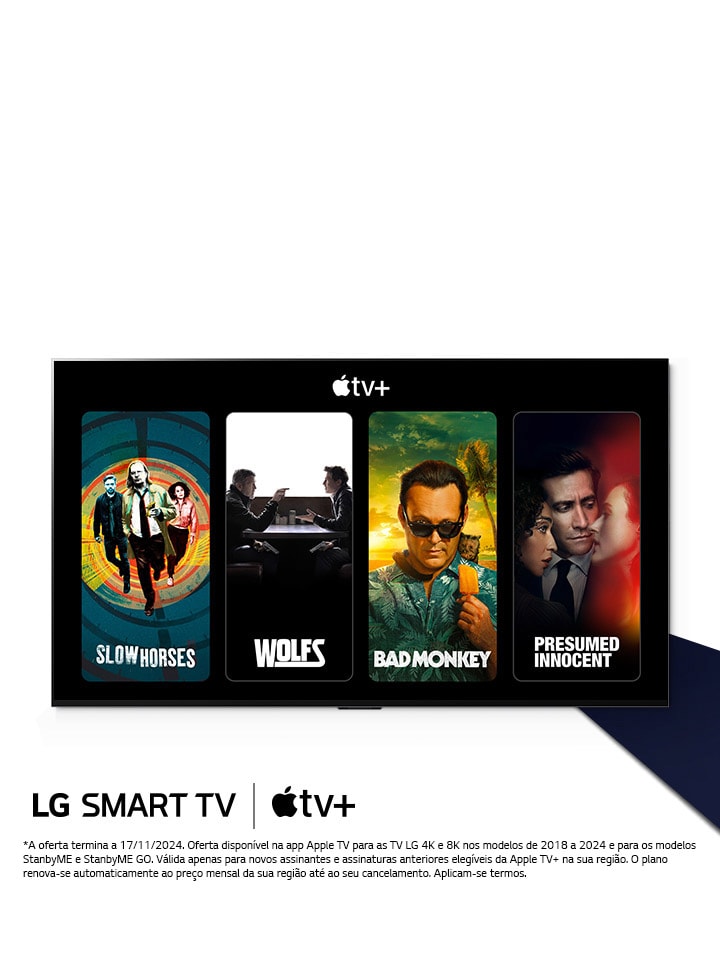 Imagem de imagens de títulos da Apple TV na LG TV