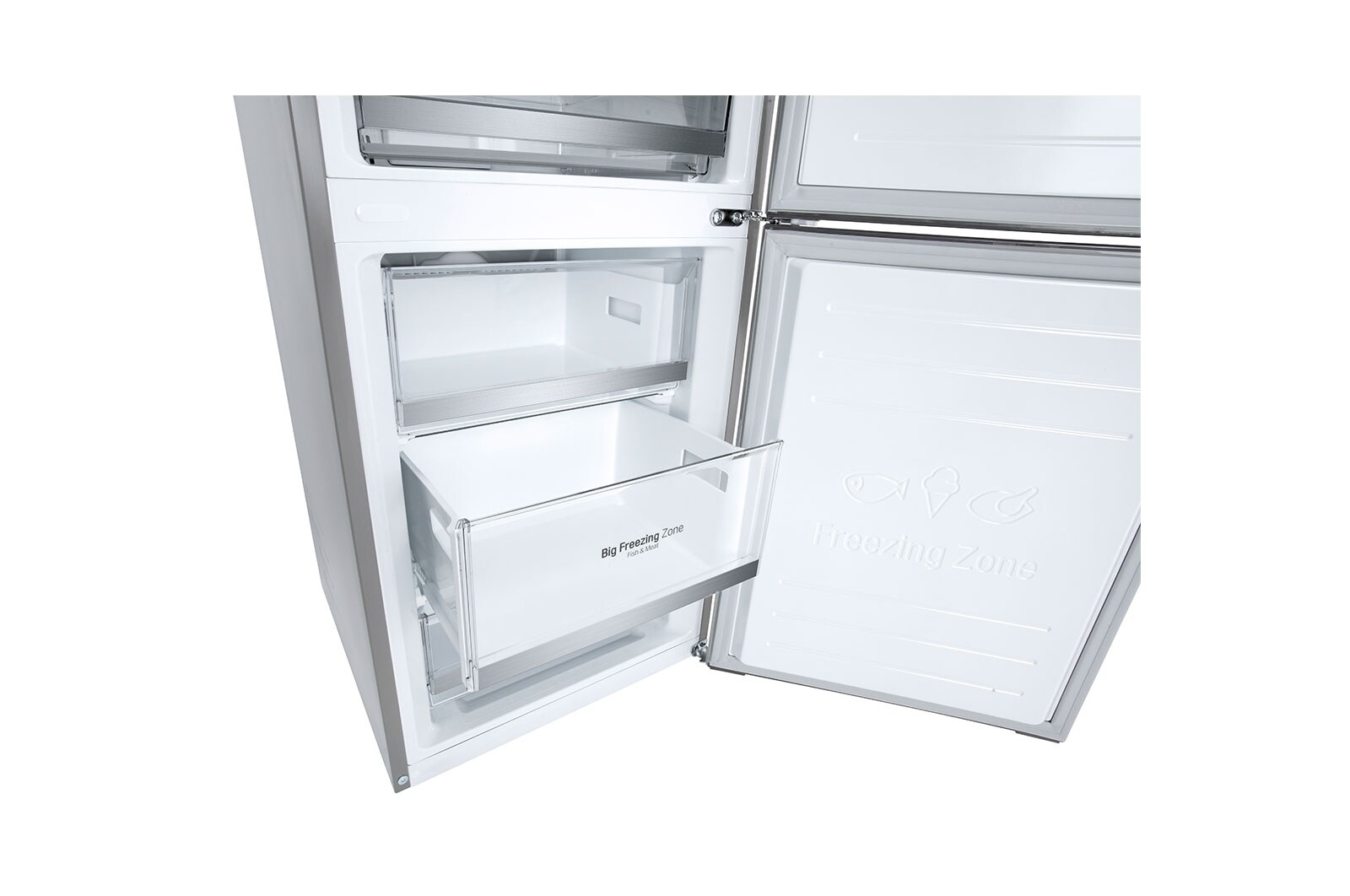 LG Frigorífico Combinado | 384 L | Etiqueta energética B | 2,03 m | DoorCooLing+™ | FRESHConverter™ | FRESHBaLancer™ | Wi-Fi, GBB72MBUBN