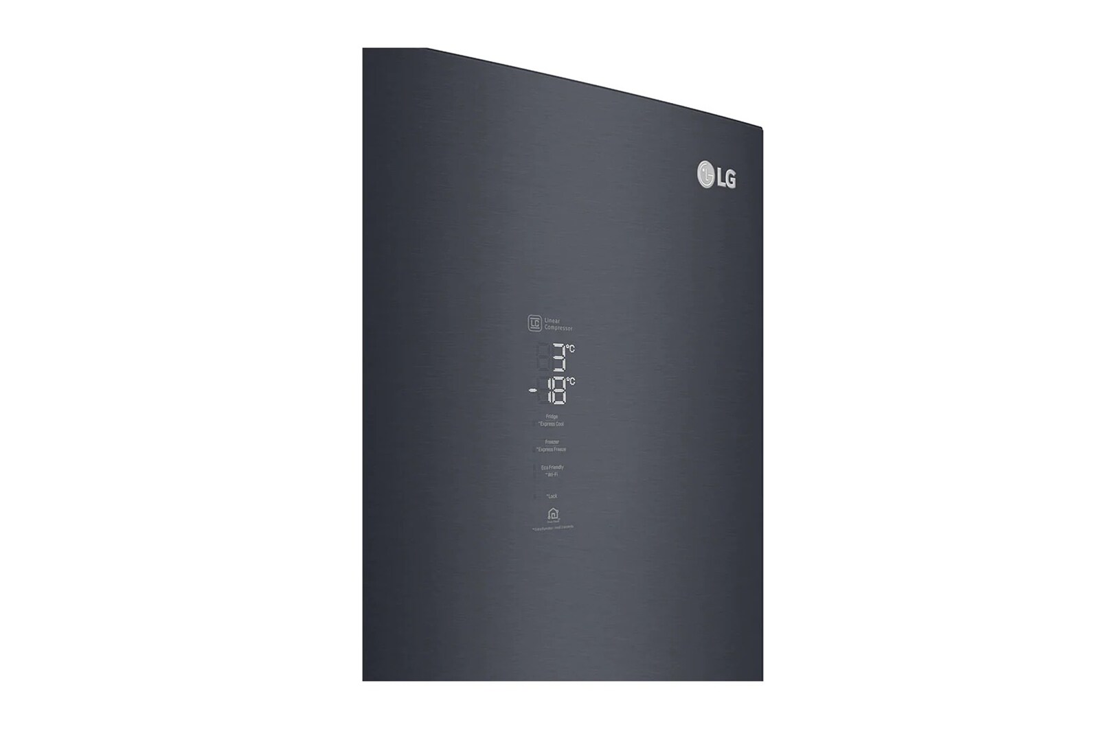LG Combinado LG GBB92MCACP, 384 litros, eficiência energética C, 2,03 m, Door Cooling+™, Wi-Fi, Matte Black, GBB92MCACP