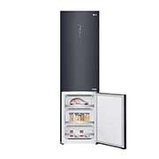 LG Combinado LG GBB92MCACP, 384 litros, eficiência energética C, 2,03 m, Door Cooling+™, Wi-Fi, Matte Black, GBB92MCACP