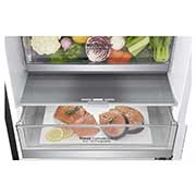 LG Combinado LG GBB92MCACP, 384 litros, eficiência energética C, 2,03 m, Door Cooling+™, Wi-Fi, Matte Black, GBB92MCACP