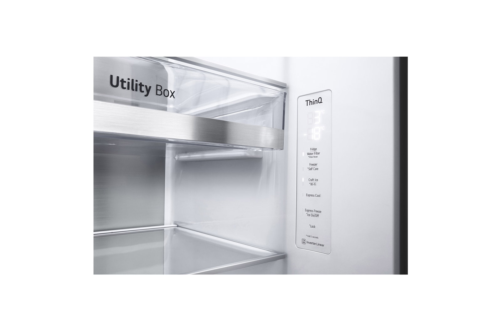 LG Frigorífico Americano | 635 L | Etiqueta energética E | InstaView™ | Door-in-Door™ | DoorCooLing+™ | Craft Ice™ | UVnano™, GSXV90BSDE