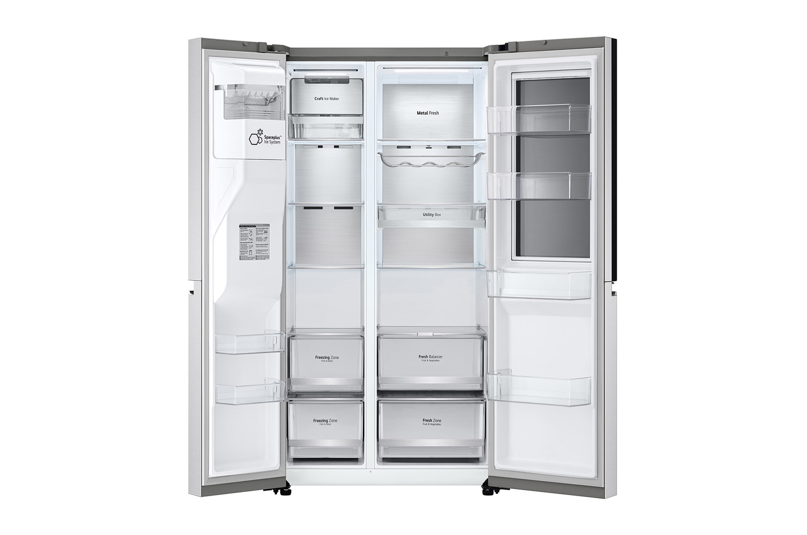 LG Frigorífico Americano | 635 L | Etiqueta energética E | InstaView™ | Door-in-Door™ | DoorCooLing+™ | Craft Ice™ | UVnano™, GSXV90BSDE