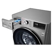 LG Máquina de lavar e secar roupa LG F4DV7009S2S, 9/6 kg, eficiência energética A/E, 1400 r.p.m., AI DD™, Steam™, TurboWash360™, EcoHybrid™, inox, F4DV7009S2S