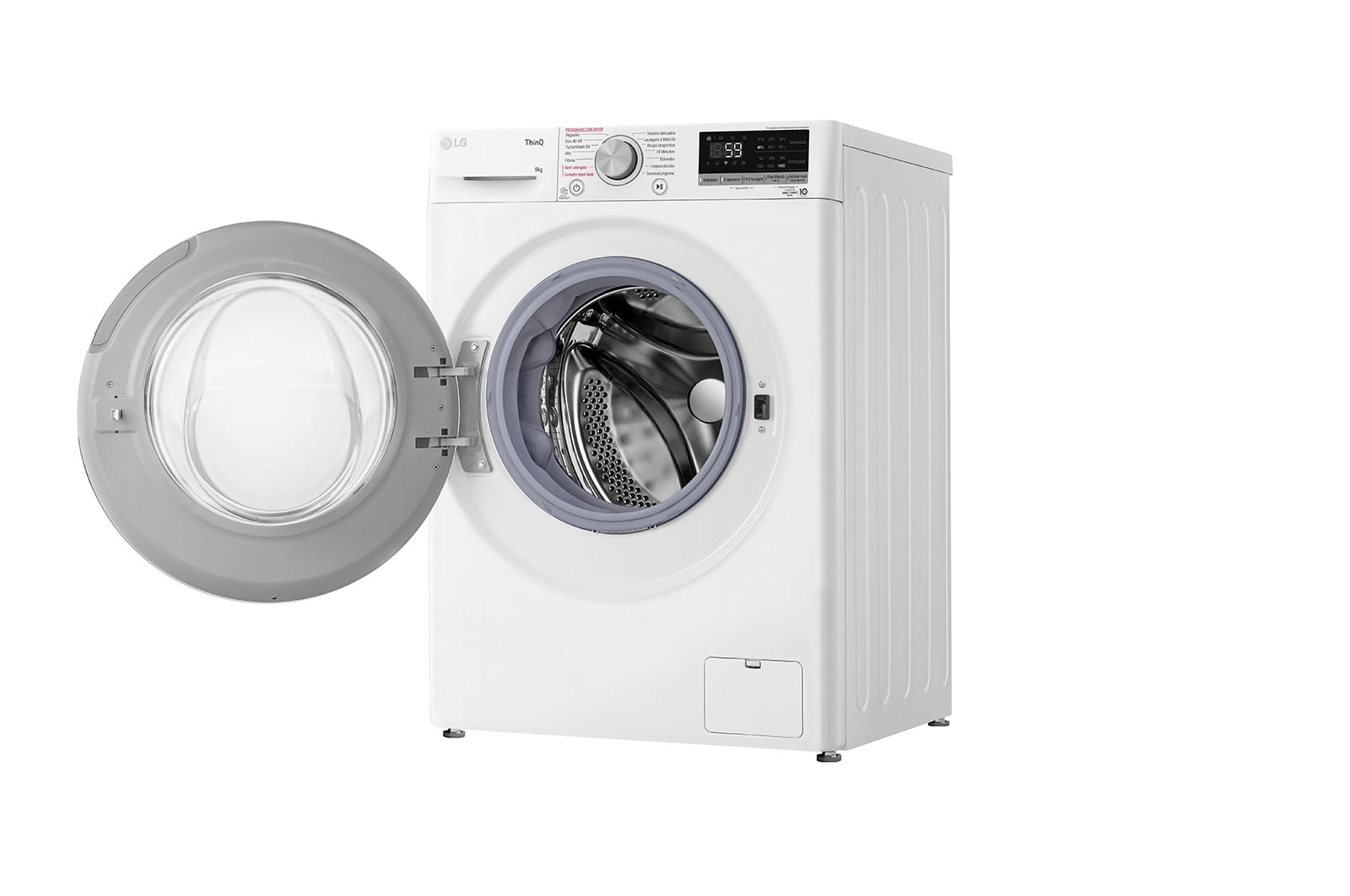 LG Máquina de lavar roupa LG F4WV5009S0W, 9 kg, eficiência energética B, 1400 r.p.m., AI DD™, Steam™, TurboWash™, branco, F4WV5009S0W