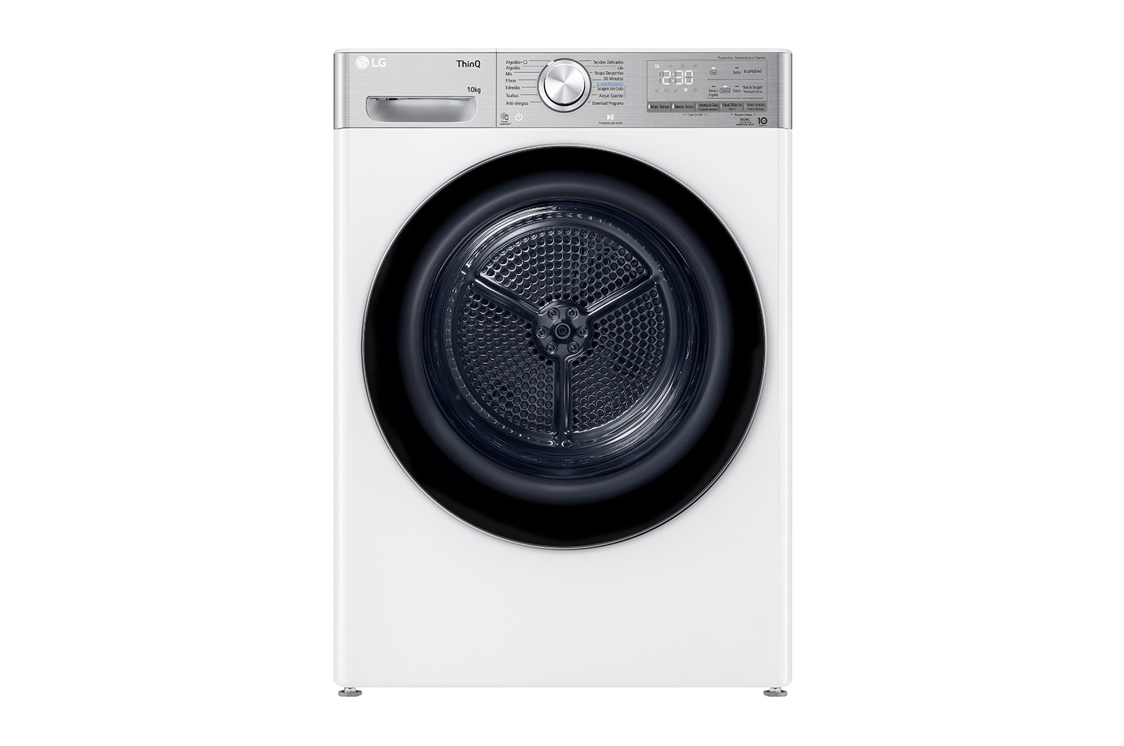 LG Máquina de secar roupa | 10 kg | Dual Inverter Heat Pump™ | Etiqueta energética A+++ | EcoHybrid™ | Limpeza automática condensador, RH10V9AV2WR