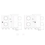 LG Máquina de Lavar e Secar LG WashTower, 12 kg de lavar e 10 kg de secar, eficiência energética A-10% e A+++,  AIDD™, Steam™, TurboWash™, Dual Inverter Heat Pump™, EcoHybrid™, limpeza automática do condensador, preto, WT1210BBF