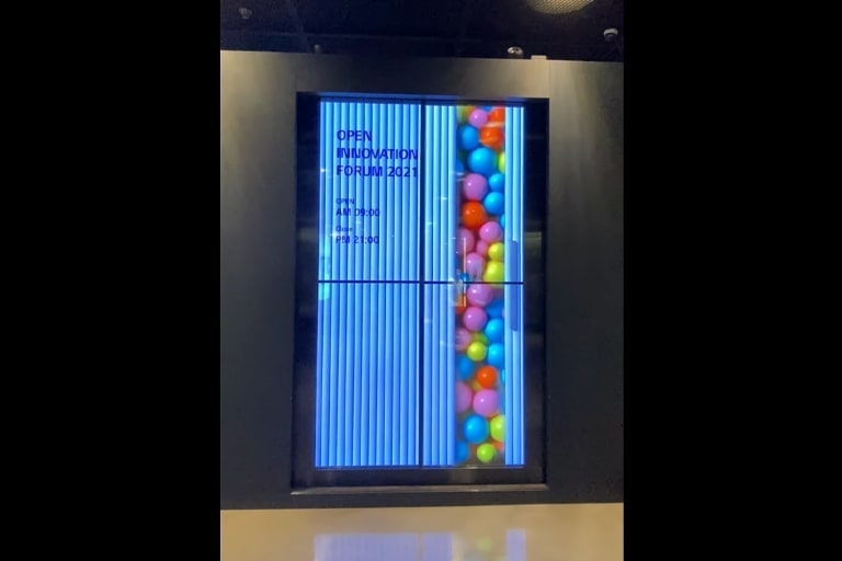 ابواب اوتوماتيكية OLED شفافة
