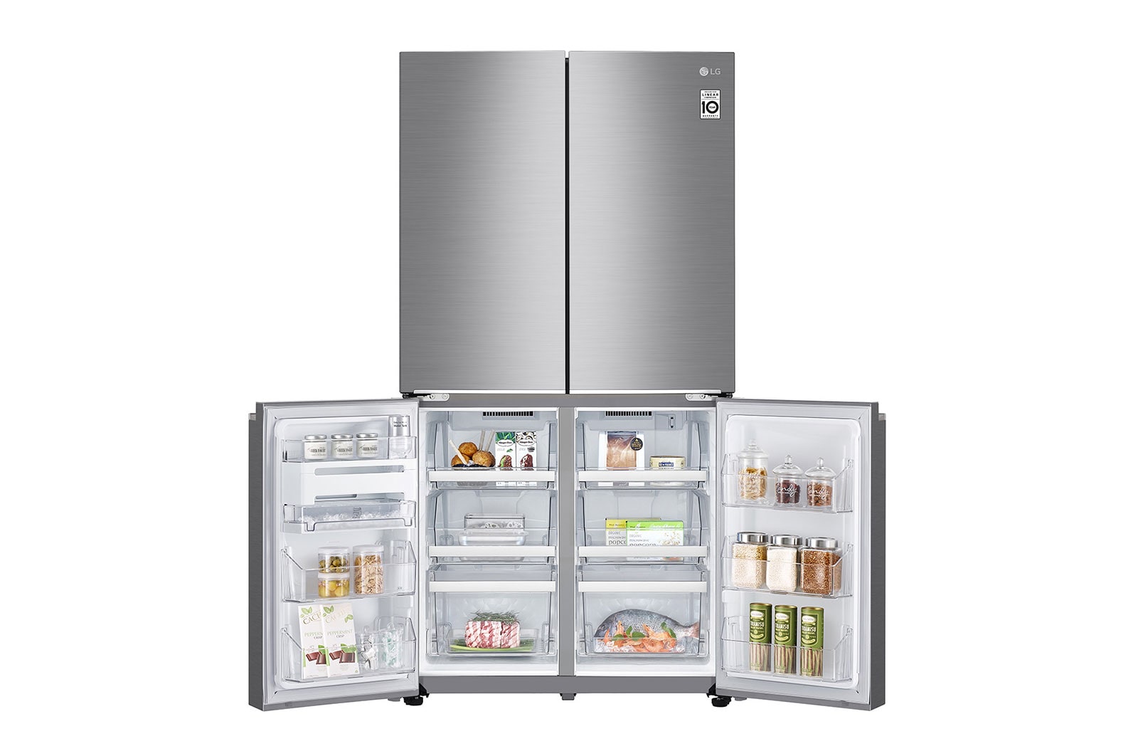 LG متعددة الأبواب | 26.7 قدم مكعب | +Hygiene Fresh | ضاغط خطي عاكس, LM334BBSLN