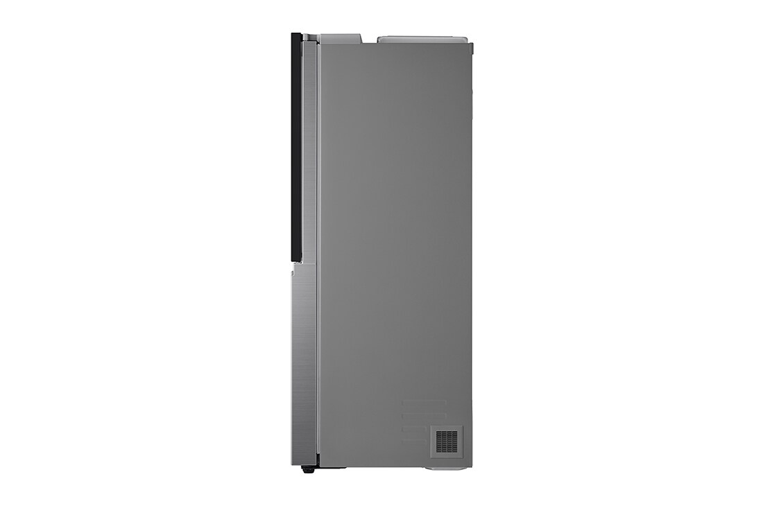 LG 21.7 قدمًا ، ثلاجة جنبًا إلى جنب ، لون فضي بلاتيني ، +InstaView ، Hygiene Fresh، ضاغط خطي عاكس, LS25HVLVLV