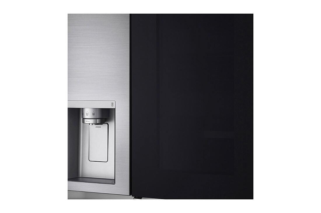 LG 21.7 قدمًا ، ثلاجة جنبًا إلى جنب ، لون فضي بلاتيني ، +InstaView ، Hygiene Fresh، ضاغط خطي عاكس, LS25HVLVLV
