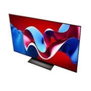 صورة بزاوية من الأعلى لتلفزيون LG OLED evo TV،‏ OLED C4